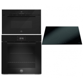 BERTAZZONI FMOD6115PLB2 + P60 4CER MOD NE + FMOD3 053W L B1 Σετ Εντοιχισμού Φούρνος Εστία Μικροκυμάτων